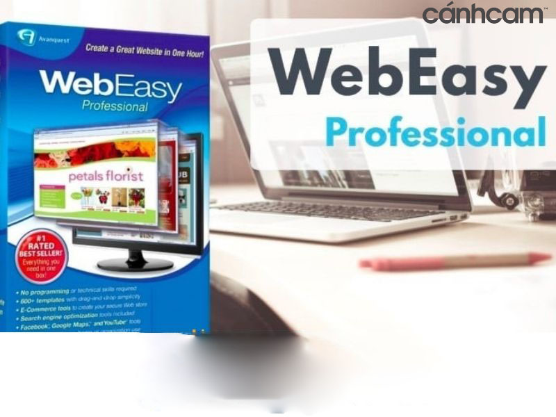 Phần mềm thiết kế web WebEasy Professional